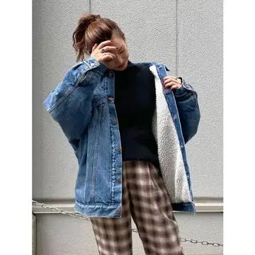 Ungrid 보아 안감 데님 자켓