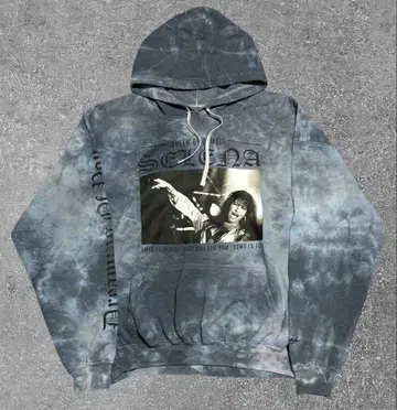 셀레나 고메즈 후드티 타이다이 패턴 소매 프린트 있음 2XL 루즈핏