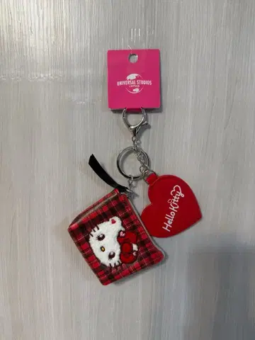 USJ 한정판 키티짱 거울 포함 코인 케이스 미니 파우치 헬로키티