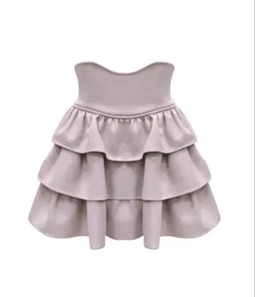 미셸 마카롱 프릴 슬림 레그 스커트 더스티 핑크