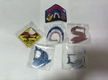 총 5종 컴플리트 세트 미개봉 상어 애호가 카라비너 캡슐 토이