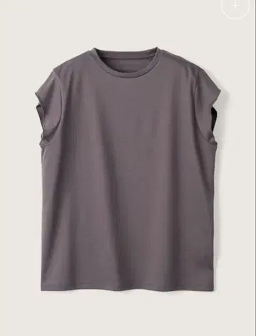 새상품 소주 프렌치 슬리브 T셔츠 차콜 M