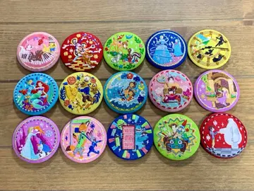 디즈니 자수 캔 배지 2종 풀 컴프