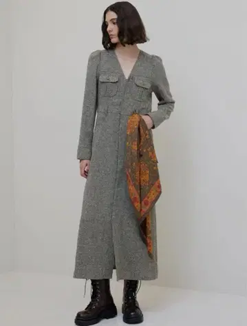 ADORABLE BACK RIBBON TWEED DRESS 원피스