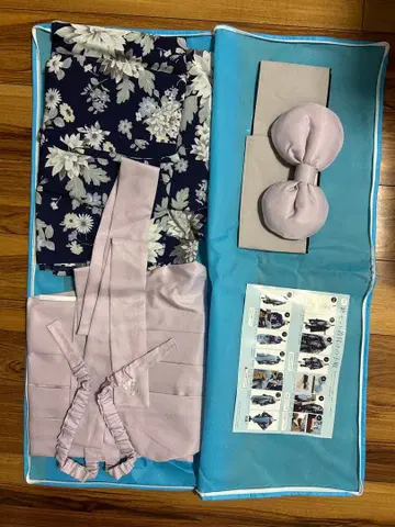 졸업식용 하카마 꽃무늬