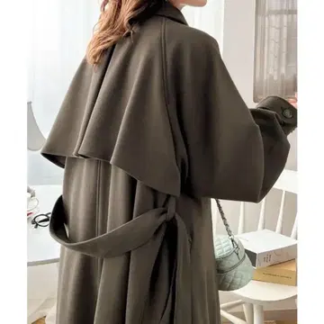 2way 스탠드 카라 볼륨 슬리브 롱 체스터 코트