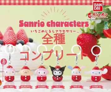 산리오 캐릭터즈 딸기 메지루시 액세서리 메지루시 액세서리 딸기