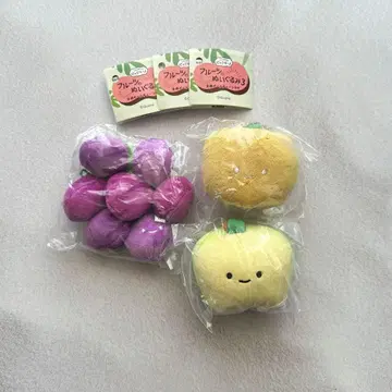 새상품 비닐 미개봉품 3종 세트 닛코리노 후르츠 봉제 인형 3