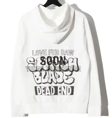 SWITCHBLADE 스위치 블레이드 그래픽 프린트 후드티 화이트