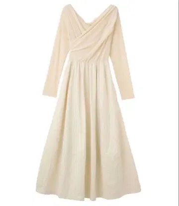 새상품급 코코딜 벨로아 도킹 원피스 아이보리 S