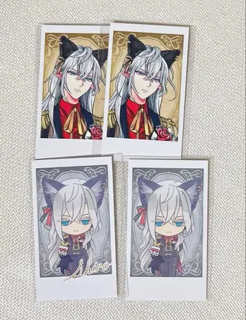 악마 집사와 검은 고양이 아쿠네코 난자타운 사진풍 카드 시로