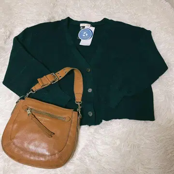 BEAMS HEART 다크 그린 가디건 미사용 새상품 택 포함