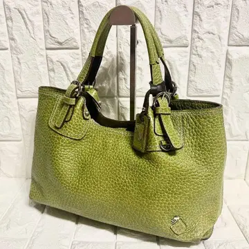 컨디션 최상 페레볼사 안미카 콜라보 토트백 가죽 시보레 가죽 그린