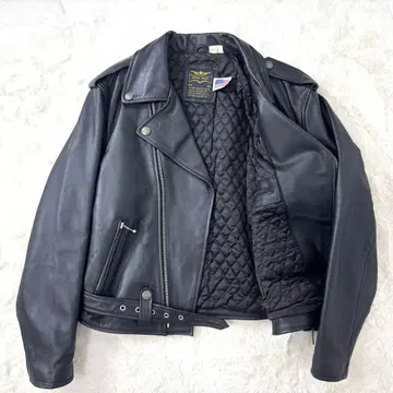 00s y2k archive 소가죽 더블 라이더 자켓 미국제