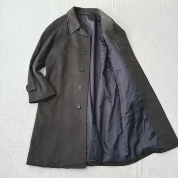 [새상품급] 닥스 스텐카라 코트 롱 코트 울 다크 그레이 히요쿠