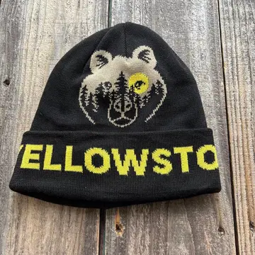 니트 모자 모자 스노우보드 곰