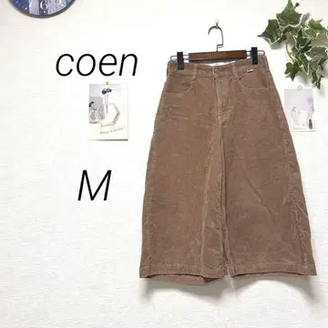 10620-1 코엔 coen 코듀로이 와이드 팬츠 뉴앙스 컬러