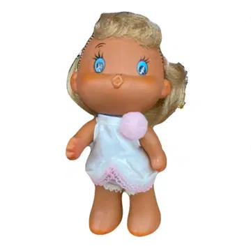 하와이안 인형 빈티지 화이트 의류 금발 레트로