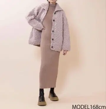 시루무린 하이넥 코위찬 니트 핸드메이드 가디건