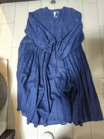 비어즐리 린넨 개더 원피스 0 사이즈