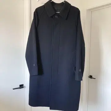 유니클로 네이비 체스터 코트