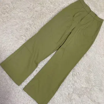 [ 새상품급 ] Roomy's 컬러 팬츠 그린 F 깔끔 심플 오샤레