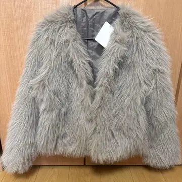 인조 모피 자켓