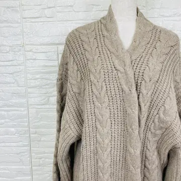 하트 아일랜드 가디건 케이블 니트 LL 루즈핏 [ 2727-19
