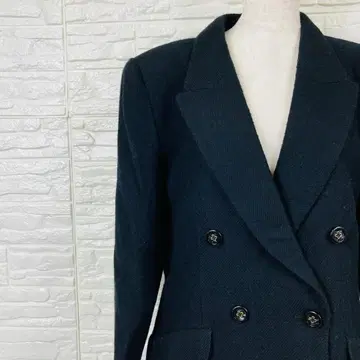 준 아시다 더블 브레스트 울 100% 자켓 L [ 1866-39 ]