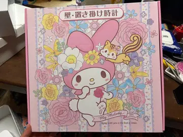 마이멜로디 벽걸이 시계 핑크