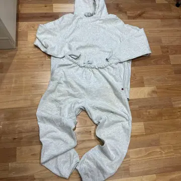 Champion Reverse Weave 실버 그레이 상 XL, 하 M