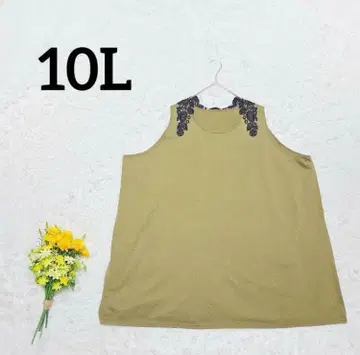 튜닉 10L 카키 심플 캐주얼 루즈핏 레이스 성숙한 느낌