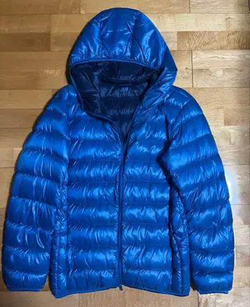 UNIQLO 울트라 라이트 다운 후드티 자켓 S 사이즈 파랑 후드