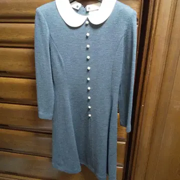 CORNEILLE 그레이 긴팔 원피스 울