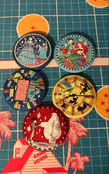 디즈니 자수 캔뱃지 2 5종류