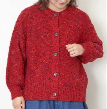 Samansa Mos2 빨간색 2WAY 니트 가디건