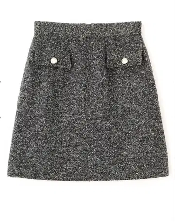 2025 가을/겨울 트위드 미니 스커트 미사용 새상품