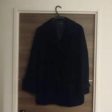 네이비 피 코트 남성용