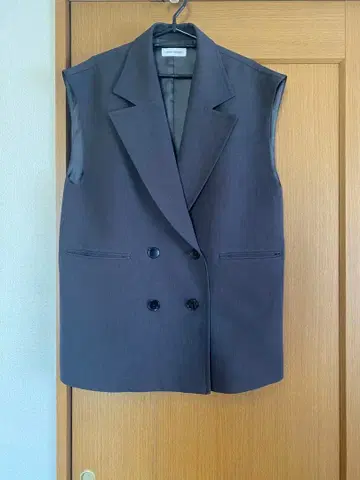 EMMEL REFINES 더블 버튼 빅 베스트 S