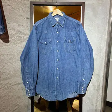 랭글러 wrangler 27mw 데님 셔츠 웨스턴 60s