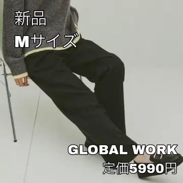 4549 GLOBAL WORK 다기능 따뜻한 스트레이트 팬츠