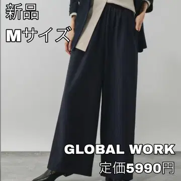 4544 GLOBAL WORK 따뜻한 릴랙스 와이드 팬츠