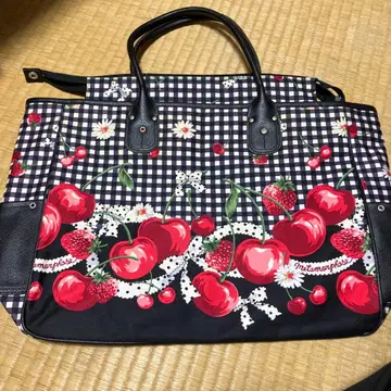 Metamorphose 체리 패턴 토트백