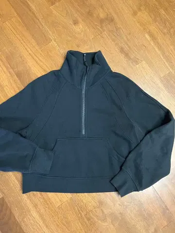 룰루레몬 블랙 하프 지퍼 트레이닝복 XS/S