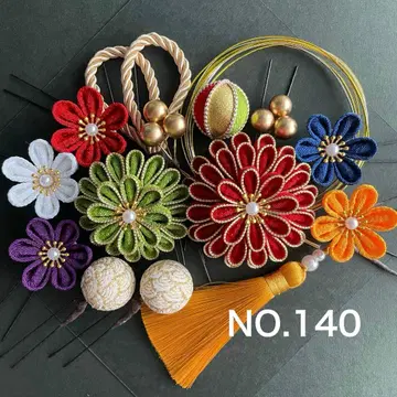 [ NO.140 ] 츠마미자이쿠 머리 장식 졸업식 결혼식 시치고산 성인식