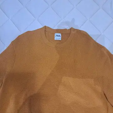 가격 인하 중 ZARA 머스타드색 리브 니트 스웨터