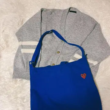 URBAN RESEARCH 그레이 니트 가디건 포켓 부착