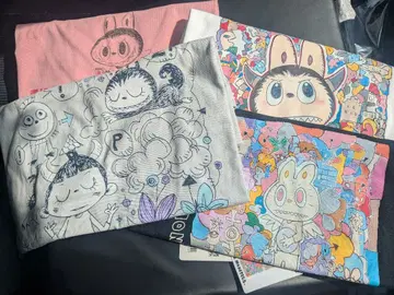 [ 미사용 새상품 ] UNIQLO 유니클로 러브비 티셔츠 M 4장 세트