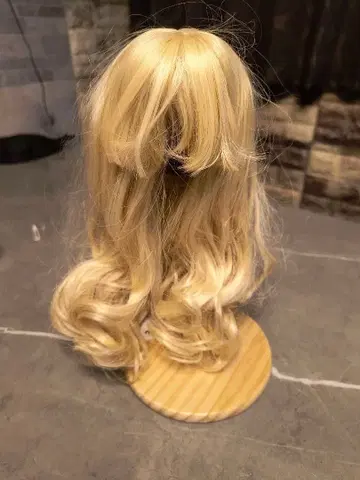 인형용 가발 블론드 35cm