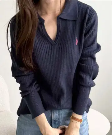 U.S. POLO ASSN. 네이비 긴팔 스웨터